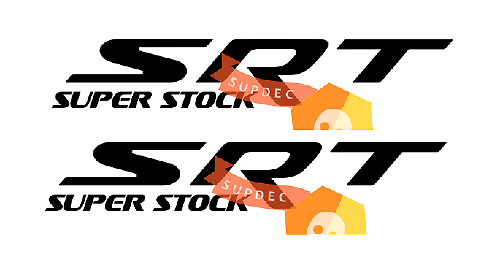SRT Super Stock zij vinyl decal sticker voor Dodge Charger