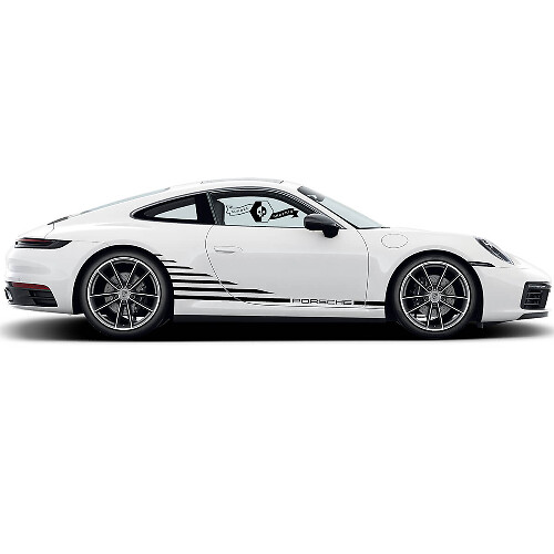 Carrera Stijl Zijstrepen Vinyl Decal Kit voor Porsche 911