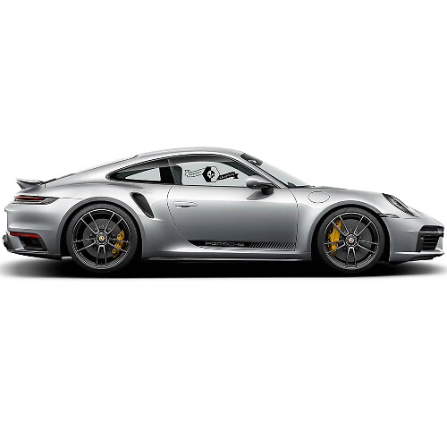 2 Porsche 911 Porsche Carrera Turbo S Klassieke Zijstrepen Deuren Kit Decal Sticker
