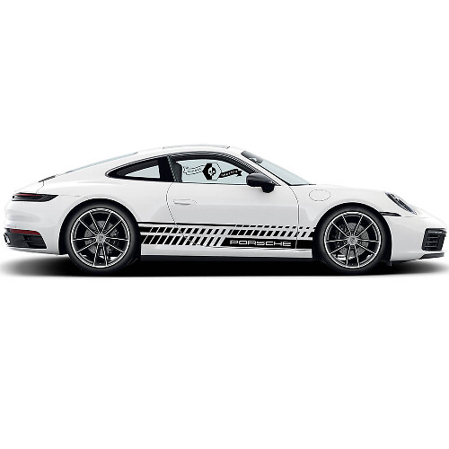 2 Porsche 911 Porsche Carrera Rocker Panel Veel Schuine Lijnen Side Stripes Deuren Kit Decal Sticker
