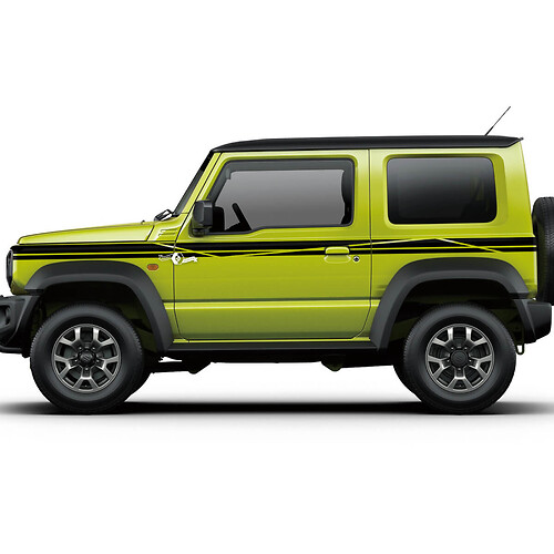 Suzuki JIMNY Grafische zijkant Deurensticker Logo Lijnensticker 3
