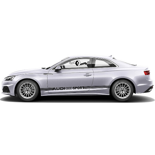 Paar Audi A5 auto styling vinyl zijrok auto sticker Racing streep sticker voor Audi
