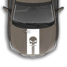 Punisher Stijl Streep Motorkap Vinyl Decal voor Suba Outback_2