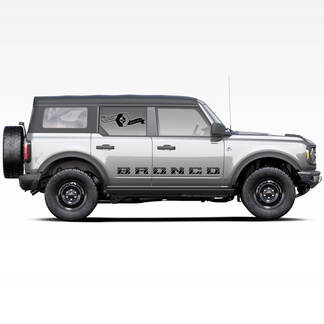 2 Bronco Logo Side Doors Decals Stickers voor Ford Bronco 2021

