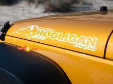 2 Jeep Hooligan Rubicon Mountain JK Hood Sticker Sticker 2