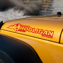 Hooligan Custom Motorkap Vinyl Sticker voor Jeep Rubicon_3