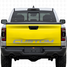 Aangepaste belettering zwarte tailgate vinylsticker voor Dodge Ram Rebel_6