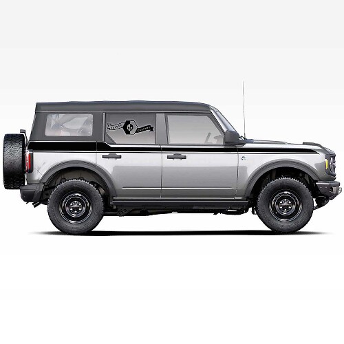Accent Zijstrepen Vinyl Decal voor Musclecar horse 2021