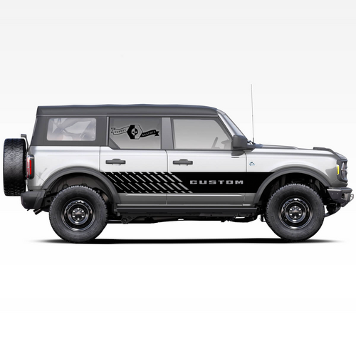 Set van horse paardenhengst Logo Streep Zijdeuren Wrap Decals Stickers voor Musclecar horse 2021
