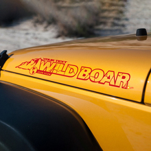 Wild Boar Mountain Style motorkap vinylsticker voor Jeep Rubicon JK_2