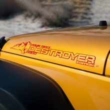 Destroyer Mountain Style Kap Vinyl Decal voor Jeep Wrangler JK_3