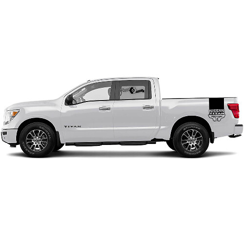 2 Decal sticker kit Voor Nissan TITAN Streep WRAP Bed Decal Sticker Grafische Side Stripe
