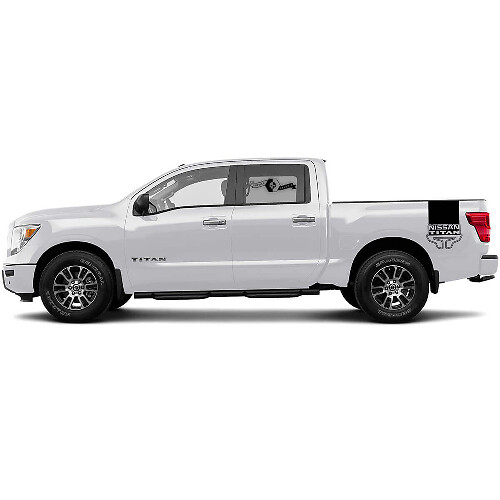Branded Stripes Bedside Vinyl Decal Sticker voor Nissan Titan