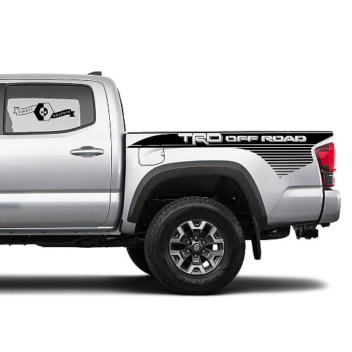 2 Decal sticker kit voor Toyota Trd Off-Road Tacoma Streep Bed Decal Sticker Grafische Zijde WRAP
