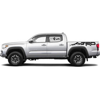 2 stickerset voor Toyota Tacoma Trd Off Road Mountains Bed Side Decal Sticker Graphic
