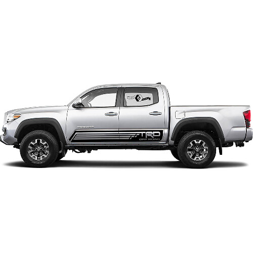 2 Decal sticker kit Voor Toyota Trd Slit Lines Tacoma Stripe Deuren Rocker Panel Decal Sticker Graphic
