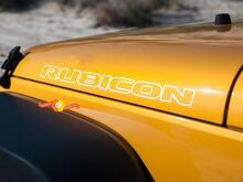 2 Jeep Rubicon Hood Alle kleuren CJ TJ YJ JK XJ cricut Vinyl Stick 2