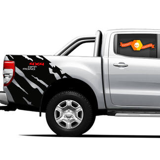 4x4 Off Road Truck Splash zijbed Graphics Decals voor Ford Ranger 3
