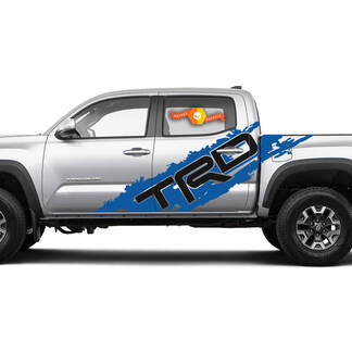 Toyota Tacoma 2005-2022 Custom Two Colors Side Decal Truck Wrap - TRD SIDE
