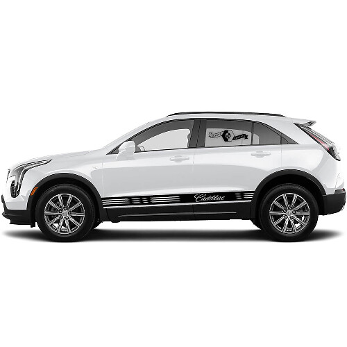 Nieuwe Decal Rocker Panel Sticker Horizontale Lijn Vinyl Streep voor Cadillac XT4
