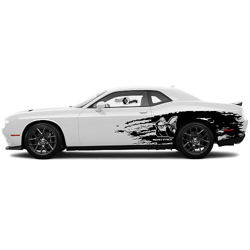 Set Scat Pack-decals voor Dodge Challenger Splash Side Vinyl Decals Stickers
