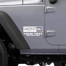 Gecko LTD Stijl Zij Vinyl Decal Kit voor Jeep Wrangler Rubicon_2