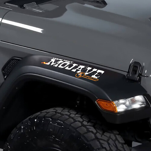 Mojave-stijl spatbord vinylsticker voor Jeep Wrangler Rubicon