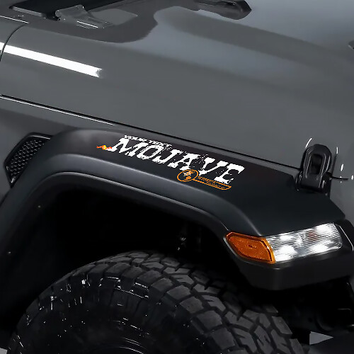 Mojave-stijl spatbord vinyl sticker voor Jeep Wrangler Rubicon