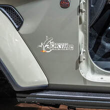 Aangepaste tekst Mojave Gecko zij vinyl decal set voor Jeep Wrangler Rubicon_2