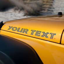 Islander Style Inscription Motorkap Vinyl Sticker voor Jeep Wrangler_2