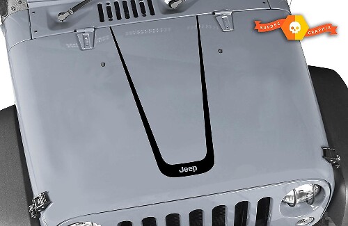 Jeep Wrangler Hood CJ XJ YJ TJ vinyl sticker sticker