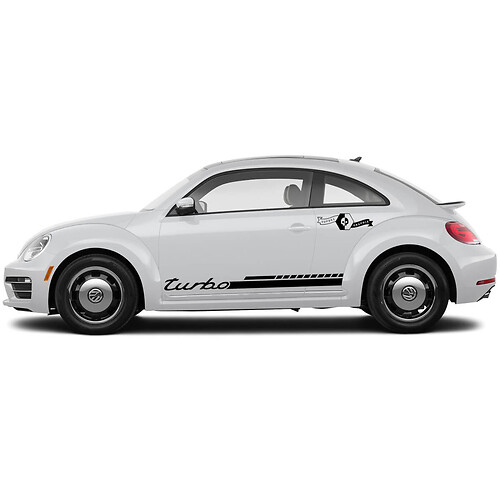Paar Volkswagen Beetle Rocker Stripe Graphics Decals Cabrio Style Fit Any Year Turbo