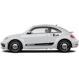 Paar Volkswagen Beetle Rocker Stripe Graphics Decals Cabrio Style passen elk jaar Robo Line

