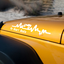 Heartbeat Style Motordeksel Vinyl Stickers voor Jeep Wrangler_2