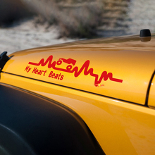 Heartbeat Style Motordeksel Vinyl Stickers voor Jeep Wrangler_3