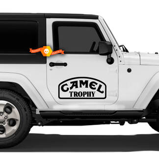 Paar Jeep Camel Trophy Sticker Deuren voor 2021 Vinyl Decal Sticker
