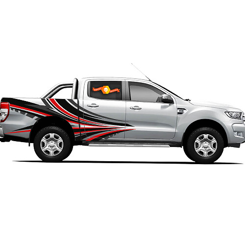 Paar Decals Vinyl Stickers 4X4 Tacoma Toyota TRD Off Road Truck zijdeuren Dragon's Reach
