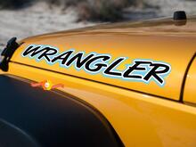 2 Jeep Wrangler Rubicon JK Hood kleuren sticker sticker 2
