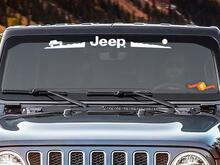 Jeep Mountain Rubicon CJ XJ YJ TJ voorruit sticker sticker
 2