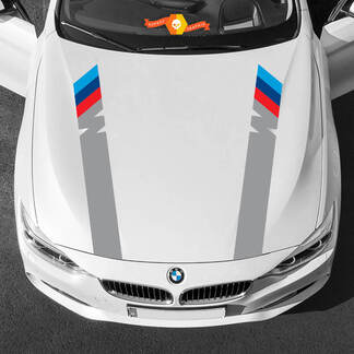 Beide motorkapstrepen M Power M-kleuren voor BMW alle generaties en modellen 2
