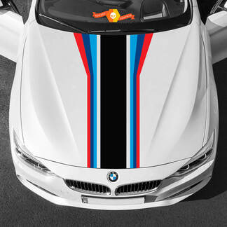 Centrale strepen op de motorkap M Power M kleuren voor BMW alle generaties en modellen 2
