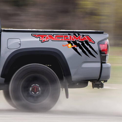 Tacoma Claw Vinyl Sticker Set Achterzijde voor Toyota Tacoma