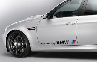 Paar BMW powered by BMW stickersticker
