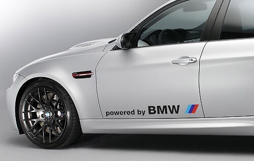 Aangedreven door BMW Zijdeur Vinyl Decal Sticker voor BMW 3 Serie