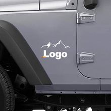 Mountain Style Logo Zijkant Vinyl Sticker voor Jeep Wrangler_2