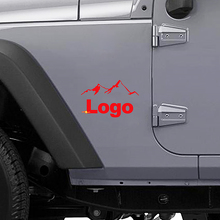 Mountain Style Logo Zijkant Vinyl Sticker voor Jeep Wrangler_3