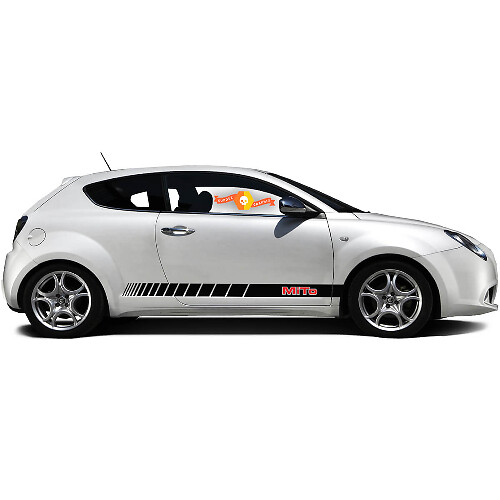 Paar Vinylstickers zijgrafische stickers Alfa Romeo Rocker Panel MITO gesneden strip 2022

