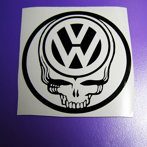 Skull Vinyl Sticker Set voor Volkswagen
