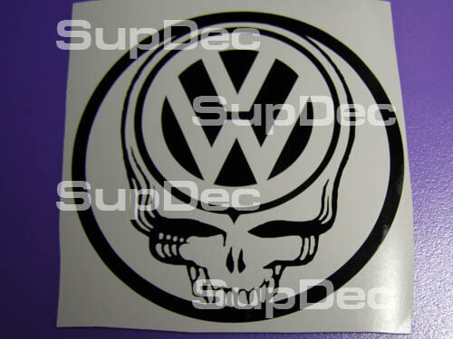 Volkswagen schedel Sticker Decal
