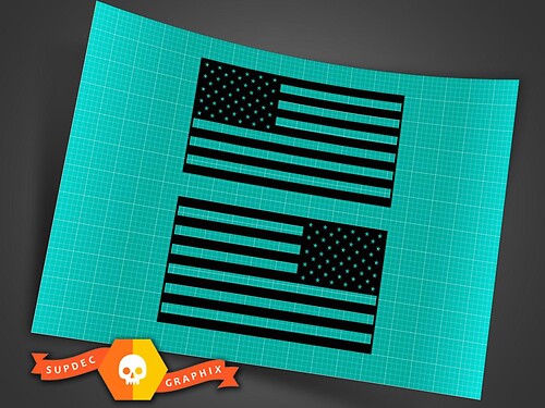 Universele vinylsticker met Amerikaanse vlag voor Jeep Wrangler